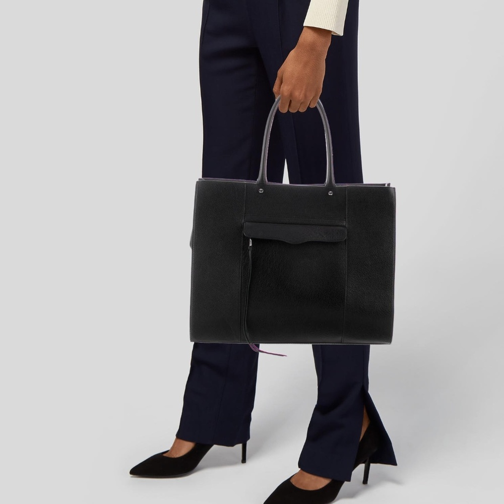 Rebecca Minkoff Large MAB Black Leather Tote